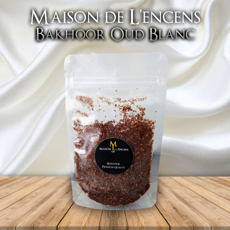 Encens Bakhoor Oud blanc parfumé artisanal